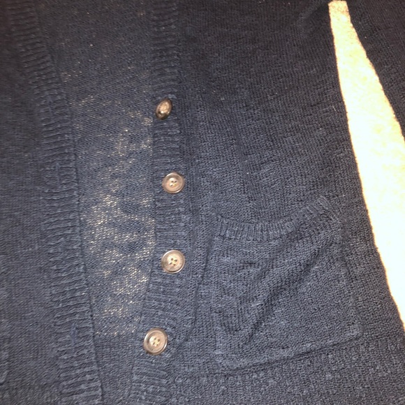 Abercrombie Navy Blue Button Cardigan Small - Picture 2 of 4